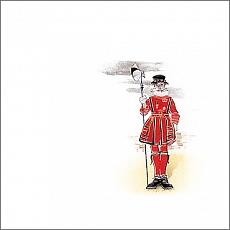 Керамическая плитка декор стражник 20x20