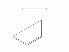 Бортик Италон Миллениум x2 Сильвер закругленный правый 620090001187 серый 30x120