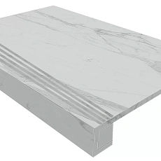 Ступени Комплект estima mn01 Монтис/ montis Вайт (Ступень 33x120 Непол. Прямоугол. Бортик С Насечками + Подступенок 14,5x120) 33x120