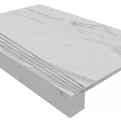 Ступени Комплект estima mn01 Монтис/ montis Вайт (Ступень 33x120 Непол. Прямоугол. Бортик С Насечками + Подступенок 14,5x120) 33x120