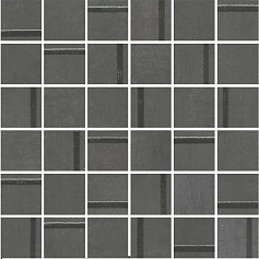 Керамическая плитка Декор kerama marazzi mm13132 Гварди 1 мозаичный антрацит матовый обрезной 30x30