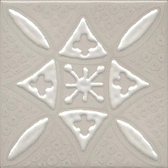 Керама Марацци Декор Kerama Marazzi KMD3STA018GN Бахия 2 серый светлый глянцевый серый 