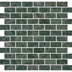 Керамическая плитка Декор kerama marazzi mm13123t Эвора зеленый мозаичный глянцевый 30x32