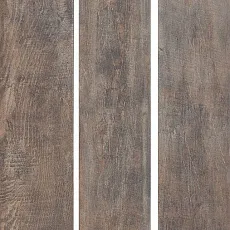 Керамогранит Браш Вуд коричневый тёмный 9,9x40,2