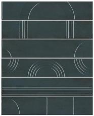 Керамическая плитка Панно kerama marazzi kmp3sta008rn6x Панно Мажорель зеленый темный глянцевый из 6 частей 28.5x36