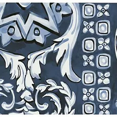 Керамическая плитка Декор Алмаш 2 синий 14x34