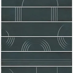 Керамическая плитка Панно kerama marazzi kmp3sta008rn6x Панно Мажорель зеленый темный глянцевый из 6 частей 28.5x36