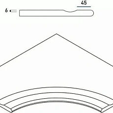 Керамогранит Бортик Италон Дискавер/ discover x2 fume bordo svasato angolare round 60x60 60x60