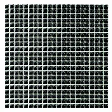 Мозаика black glass 30x30