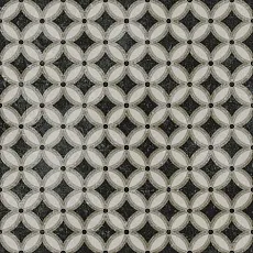 Керамогранит декор фреджио 2 черно-белый 20x20