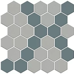 Керамическая плитка Декор kerama marazzi ad\a674\mm Агуста 7 мозаичный микс матовый 30.1x30.1