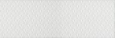 Керамическая плитка Гарса структура белый обрезной 25x75