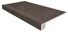 Ступени Комплект estima sr07 spectrum chocolate (33x120 непол. прямоугол. бортик с насечками + Подступенок 14,5x120) 33x120