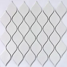 Мозаика melany Вайт glossy 26.4x28