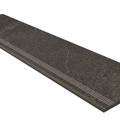 Ступени estima gb03 Габбро/ gabbro anthracite Серый 30x120