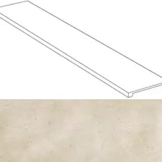 Ступени С.С. Айвори Угловая Левая 620070000767 33x120