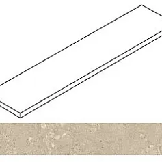 Ступени Атлас Конкорд Ринашенте Фьюжн Аггломерейт Лайт угловая левая 620070003275 бежевый 33x120