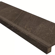 Ступени Комплект estima gb04 Габбро/ gabbro Браун (Ступень 33x120 Непол. Прямоугол. Бортик С Насечками + Подступенок 14,5x120) 33x120
