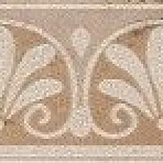Керамическая плитка Флоренция wall border Беж&Браун glossy 7,5x30
