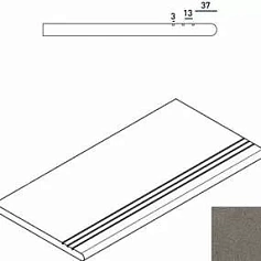 Керамогранит Ступень Италон Дискавер/ discover x2 fume gradino round grip dx 30x60 30x60