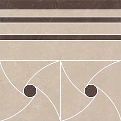 Керама Марацци Декор Версаль наборный ID108 бежевый для квартиры, для кухни, для ванной, для прихожей