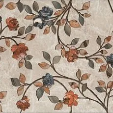 Керамическая плитка Декор Гран-Виа цветы обрезной 30x89,5