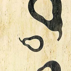 Керамическая плитка Тоскана  bez/Беж pear декор 25x36