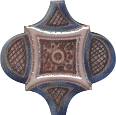 Керама Марацци Панно Kerama Marazzi KMP3STA011M6X Арабески Марокко 2 (из 6 частей 6.5x6.5) синий 