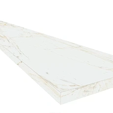 Ступени coliseumgres Канова/ canova Уайт Угловая Правая 620070002820 Белый 33x120