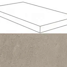 Ступени В. Сильвер Грей Угловая Левая 620070001136 33x60