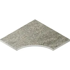 Керамогранит Бортик Нордика Сильвер угловой закругленный 30 620090001059 серый 60x60