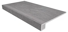 Estima Комплект Estima SR01 Spectrum Grey (33x120 непол. прямоугол. бортик с насечками + Подступенок 14,5x120) серый 