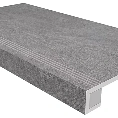 Ступени Комплект estima sr01 Спектрум/ spectrum grey (33x120 Непол. Прямоугол. Бортик С Насечками + Подступенок 14,5x120) 33x120