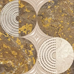 Керамическая плитка Вставка Аксима Ричмонд d коричневая 30x60