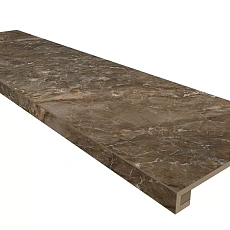 Ступени Комплект estima br04 Бернини/ bernini dark Браун (Ступень 33x120 Непол. Прямоугол. Бортик Без Насечек + Подступенок 14,5x120) 33x120