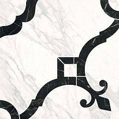 Керама Марацци Декор Фрагонар наборный белый 1/4 розона белый для квартиры, для кухни, для ванной, для прихожей, для туалета