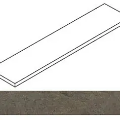 Ступени Атлас Конкорд Ринашенте Фьюжн Базальто угловая левая 620070003255 коричневый 33x160