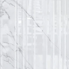 Керамическая плитка Аксима Орлеан белая рельеф 30x60