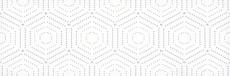 Керамическая плитка Парижанка декор геометрия белый 20x60