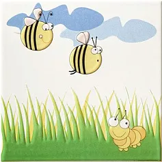 Керамическая плитка pastel robaczki 2 декор 20x20