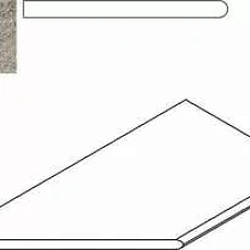 Керамогранит Бортик Италон Дискавер/ discover x2 grey bordo round sx Левый 30x60 30x60