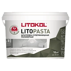 Полимерная шпатлевка Литокол LITOPASTA 18кг белый