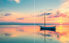 Керама Марацци Панно Аверно Закат голубой для кухни, для ванной