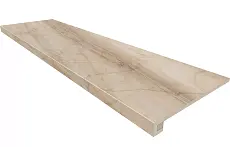 Ступени Комплект estima br02 bernini beige (Ступень 33x120 непол. прямоугол. бортик без насечек + Подступенок 14,5x120) 33x120