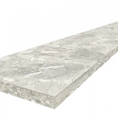 Ступени coliseumgres Брера Уайт угловая правая 620070002486 серый 33x120