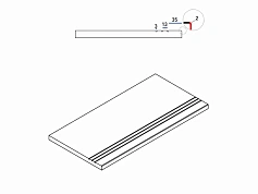 Бортик Италон Миллениум X2 Блэк грип 620090001192 черный