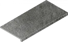 Ступени Италон Магма Графит угловая правая 620070002954 серый 33x60