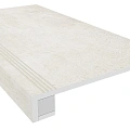 Ступени Комплект estima ka00 Аметис Кайлас/ ametis kailas ivory (33x120 Непол. Прямоугол. Бортик С Насечками + Подступенок 14,5x120) 33x120