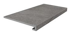 Ступени kerama marazzi km8080g0051rgcf фронтальная клееная Портленд серый тёмный матовый обрезной 33x80
