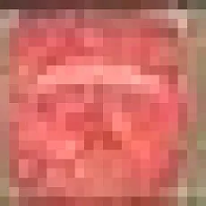 Керамическая плитка Карандаш Бисер красный pod006 0,6x20